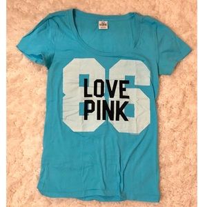 PINK teal tee
